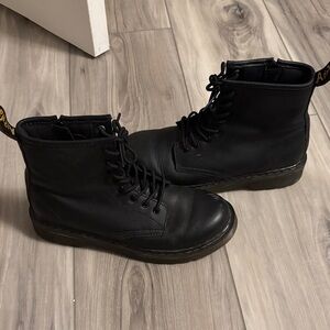 Dr. Martens Black Kids Boots